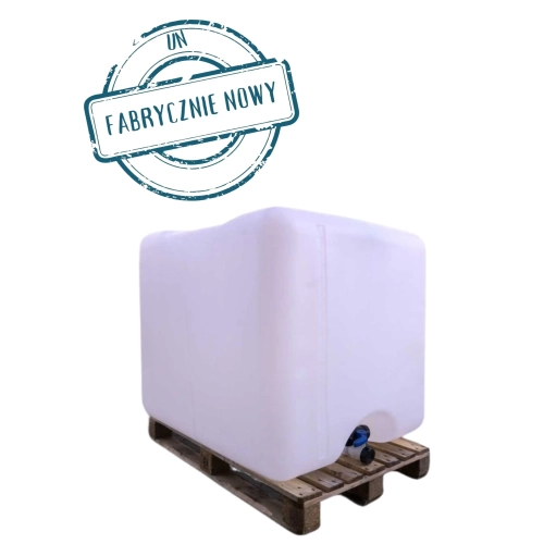 Wkład kontenera IBC 1000 L | FABRYCZNIE NOWY BIAŁY (UV)